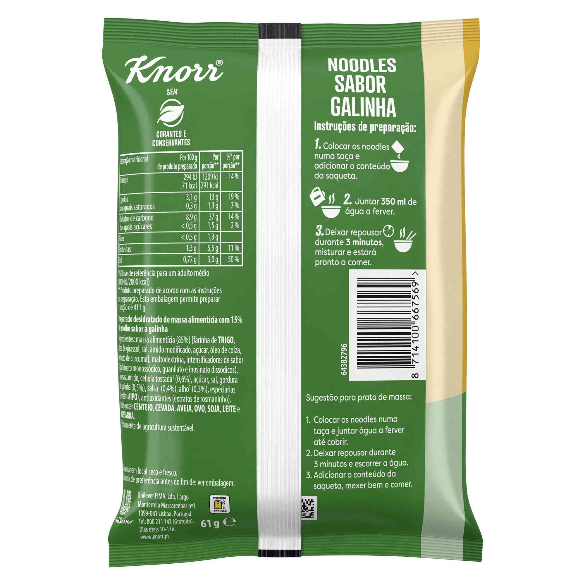 Noodles Knorr Tentação de Galinha 61 g