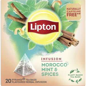 Infusão de Menta e Especiarias Lipton Marrocos 20 Saquetas 40 g 20 un