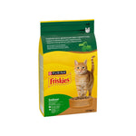 Purina Friskies Ração para Gato Adulto de Interior Frango, Peru e Legumes 1,5 kg