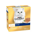 Purina Gourmet Gold Seleção de Mousses para Gato Adulto 8x85 g