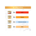 Purina Gourmet Gold Seleção de Mousses para Gato Adulto 8x85 g