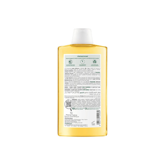 Klorane Blond Highlights Champô with Chamomile 400ml (13.53fl oz)