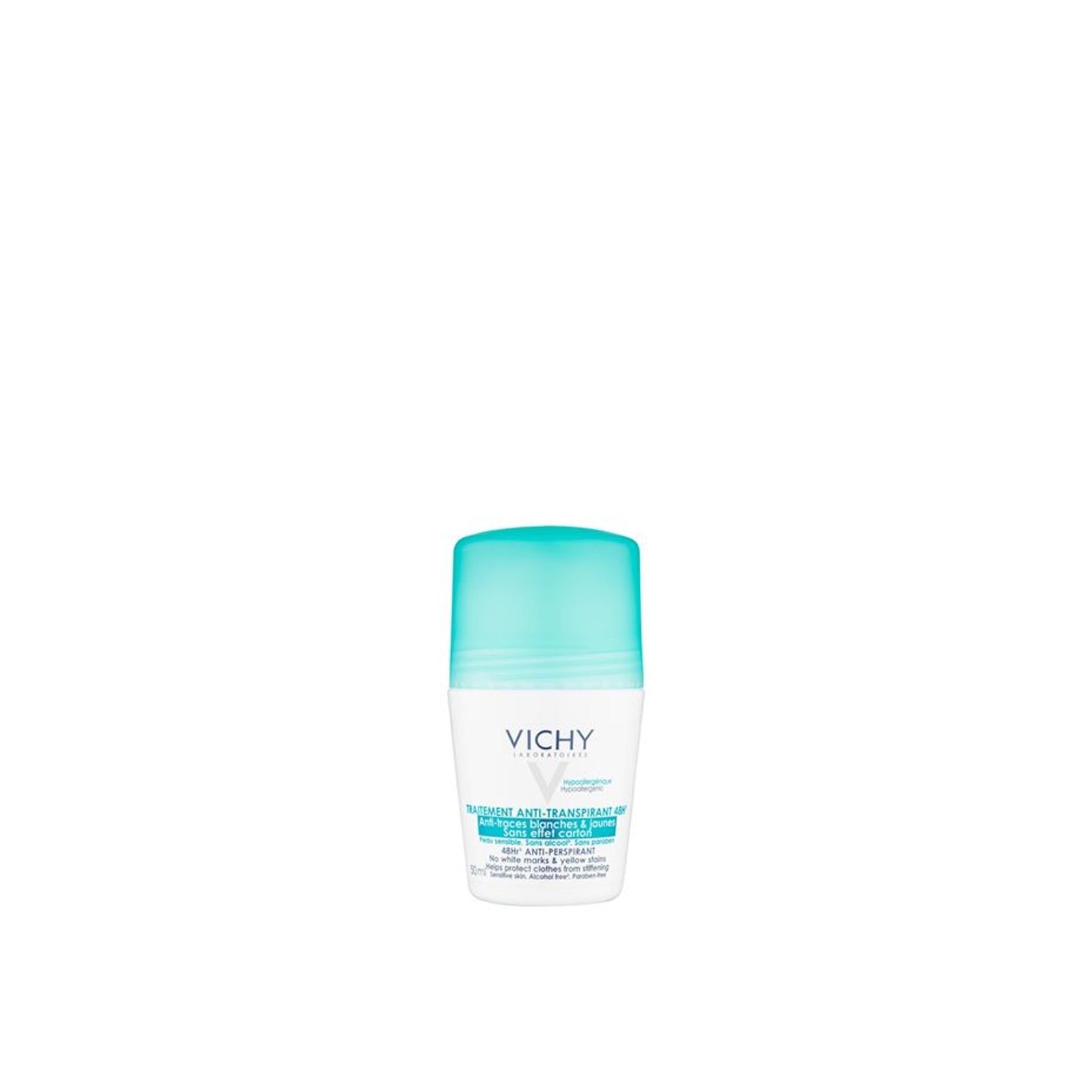 Vichy Desodorante antitranspirante roll-on "sin marcas" 48 horas 50 ml