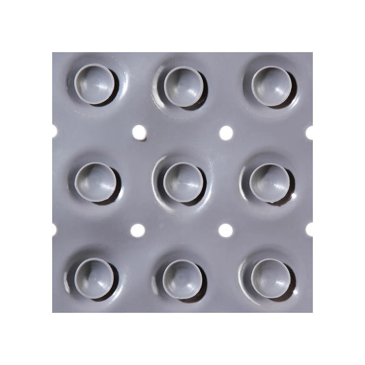 HKH Tapete de Poliban Cinzento 53 x 53 cm