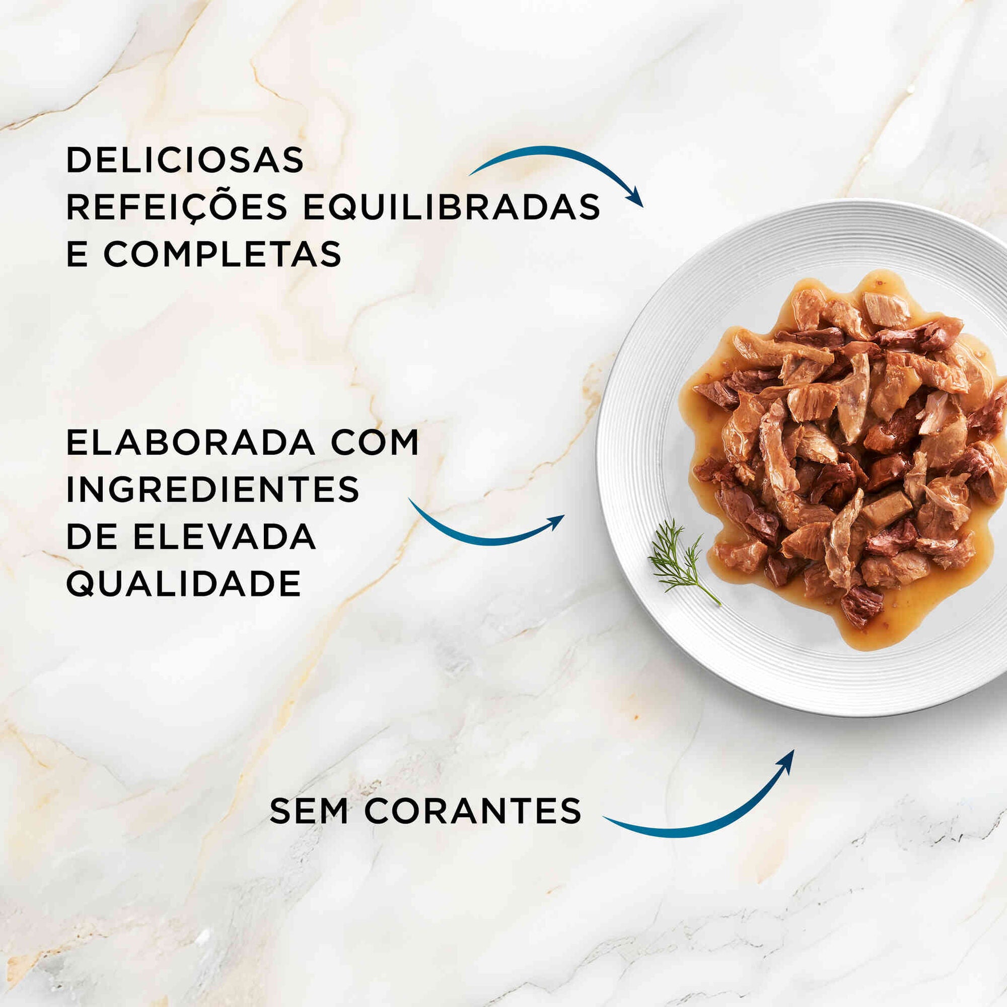 Comida Húmida para Gato Adulto Purina Gourmet Perle Saquetas 4x85 g