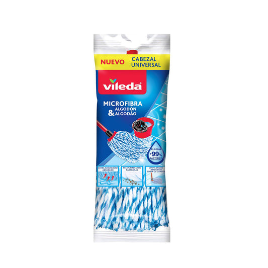 Vileda Recarga Esfregona Microfibra & Algodão