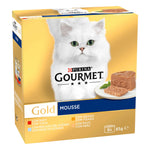 Purina Gourmet Gold Seleção de Mousses para Gato Adulto 8x85 g