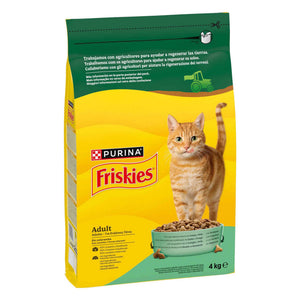 Ração Purina Friskies para Gato Adulto, Coelho, Frango e Legumes 4 kg