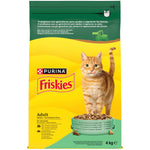 Ração Purina Friskies para Gato Adulto, Coelho, Frango e Legumes 4 kg