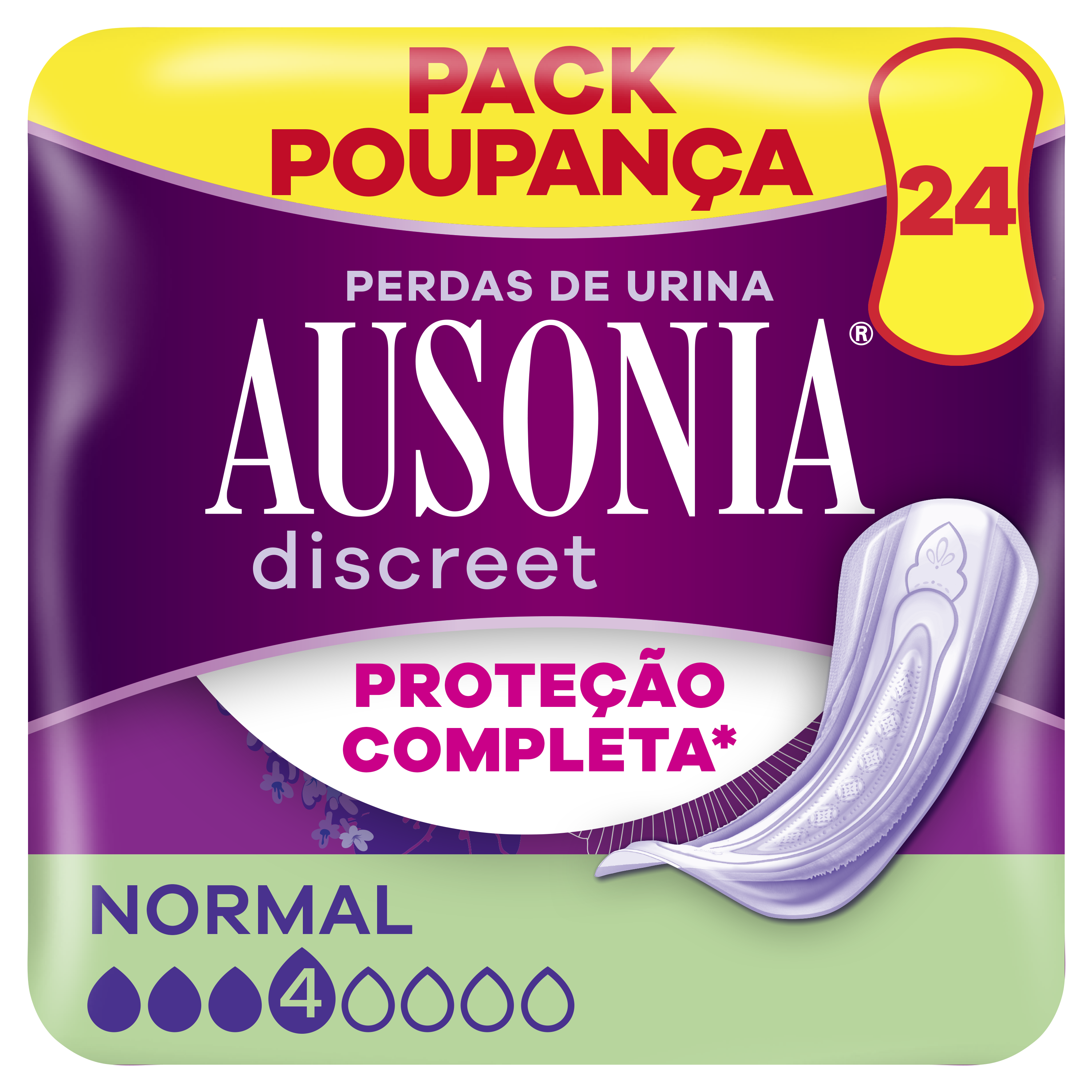 Ausonia Compresas Discretas Incontinencia Normal 24 unidades