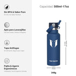 HKH Botella de Agua Térmica de Acero Inoxidable sin BPA de 500 ml - Azul