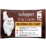 Purina Gourmet A La Carte Comida Húmida para Gato Adulto 4x85 g