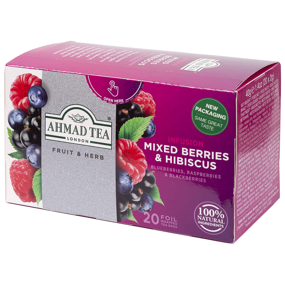 Ahmad Infusão Frutos Vermelhos Saquetas 20 un