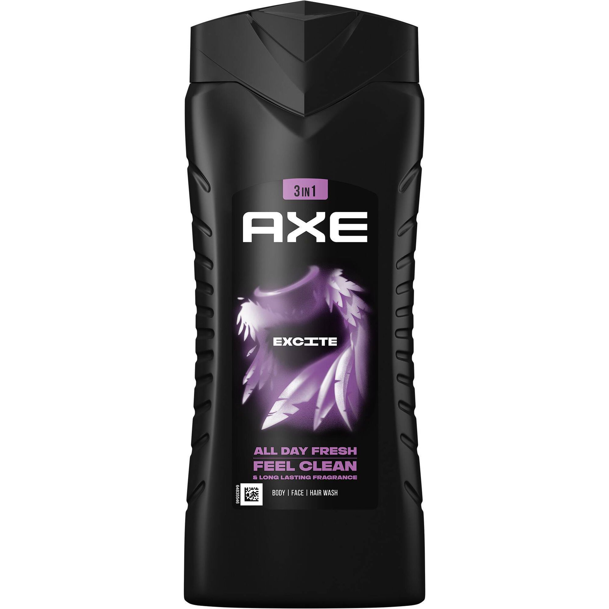 Gel de Banho 3 em 1 Axe Excite 414 g 400 ml