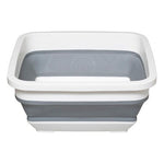 HKH Cubeta Retráctil Cuadrada Blanco/Gris 8 L