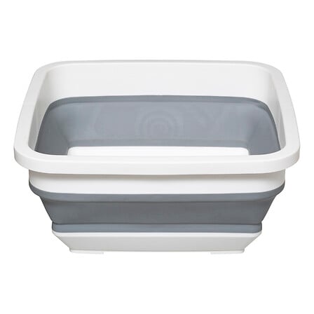 HKH Bacia Retrátil Quadrada Branco/Cinza 8 L