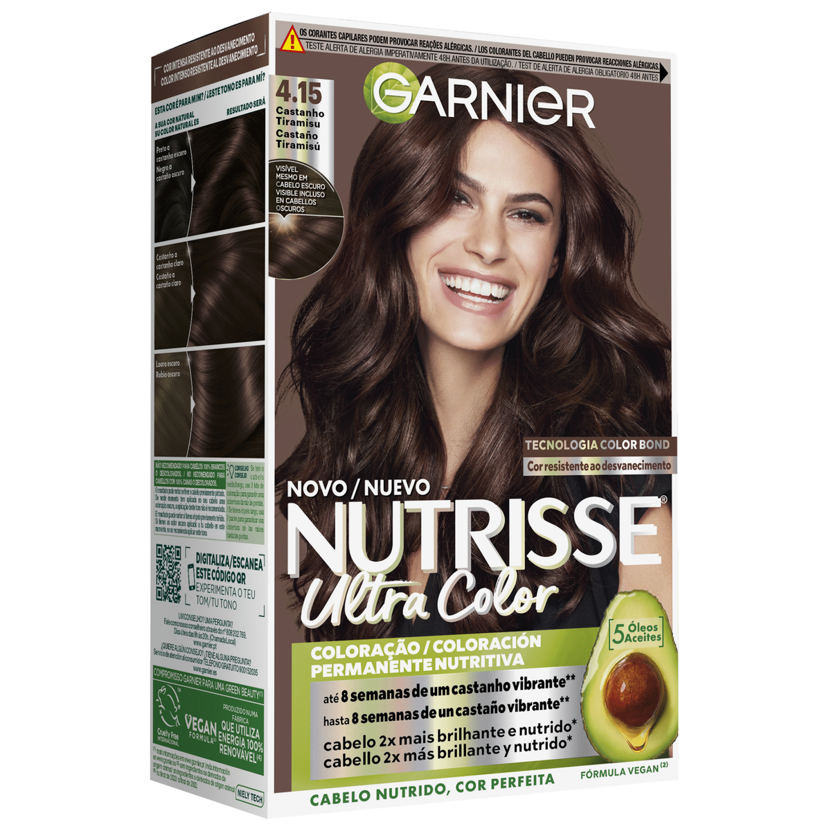 Garnier Nutrisse Ultra Color Castanho Tiramisu 4.15 1 un
