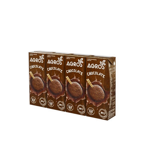 Agros Leite Achocolatado 4 x 200 ml