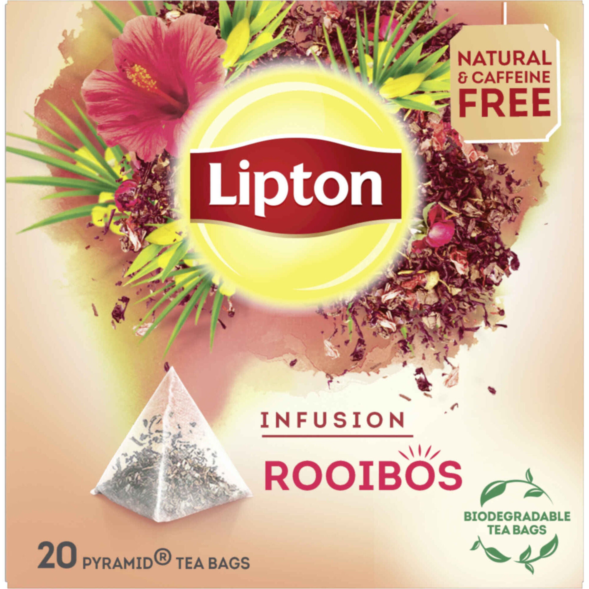 Infusão de Rooibos e Hibisco Lipton 40 g 20 un