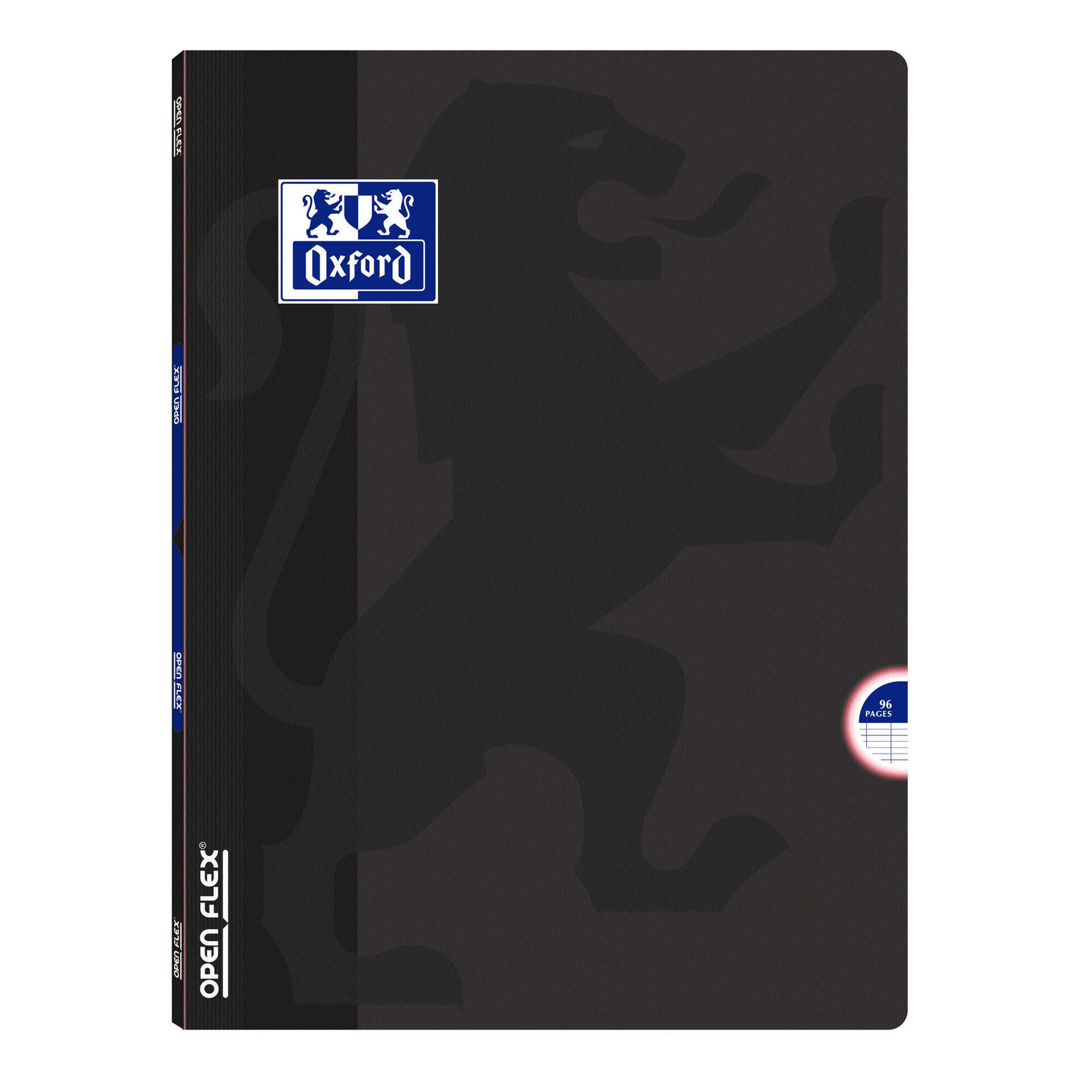 Oxford Caderno Agrafado Openflex A4 90g 48f Pautado - Preto