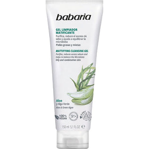 Babaria Aloe vera gel de limpeza facial matificante 150 ml