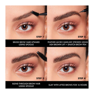 Nyx Professional Make Up Levante e pegue! lápis de sobrancelha #asbrown 1 ml