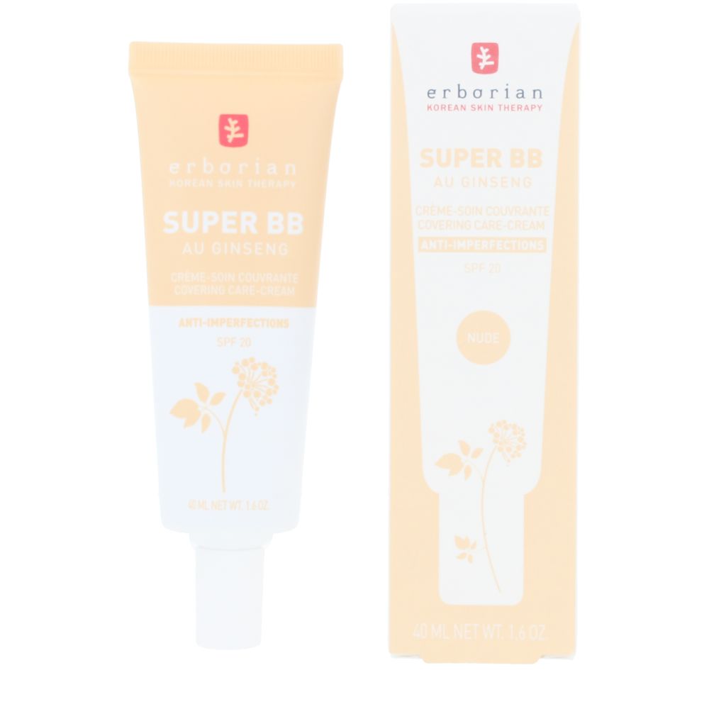 Erborian Super BB Au Ginseng Creme-Cuidado de Cobertura SPF20 Nude 40ml