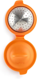 HKH Escalfador de Huevos de Silicona y Acero Inoxidable - Naranja