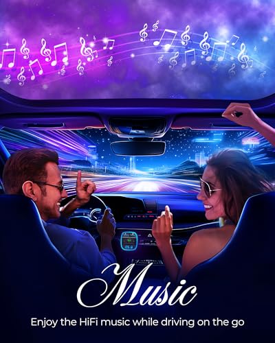 HKH Transmissor FM com Bluetooth e Leitor de MP3 para Automóvel