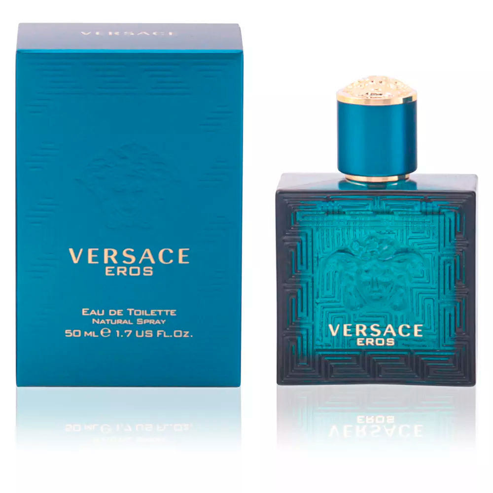 Versace Eros eau de vaporizador de banheiro 50 ml
