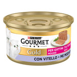 Purina Gourmet Gold Mousse Vitela para Gatinhos 85 g