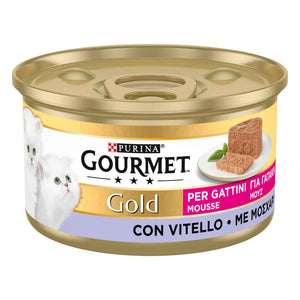 Purina Gourmet Gold Mousse Vitela para Gatinhos 85 g