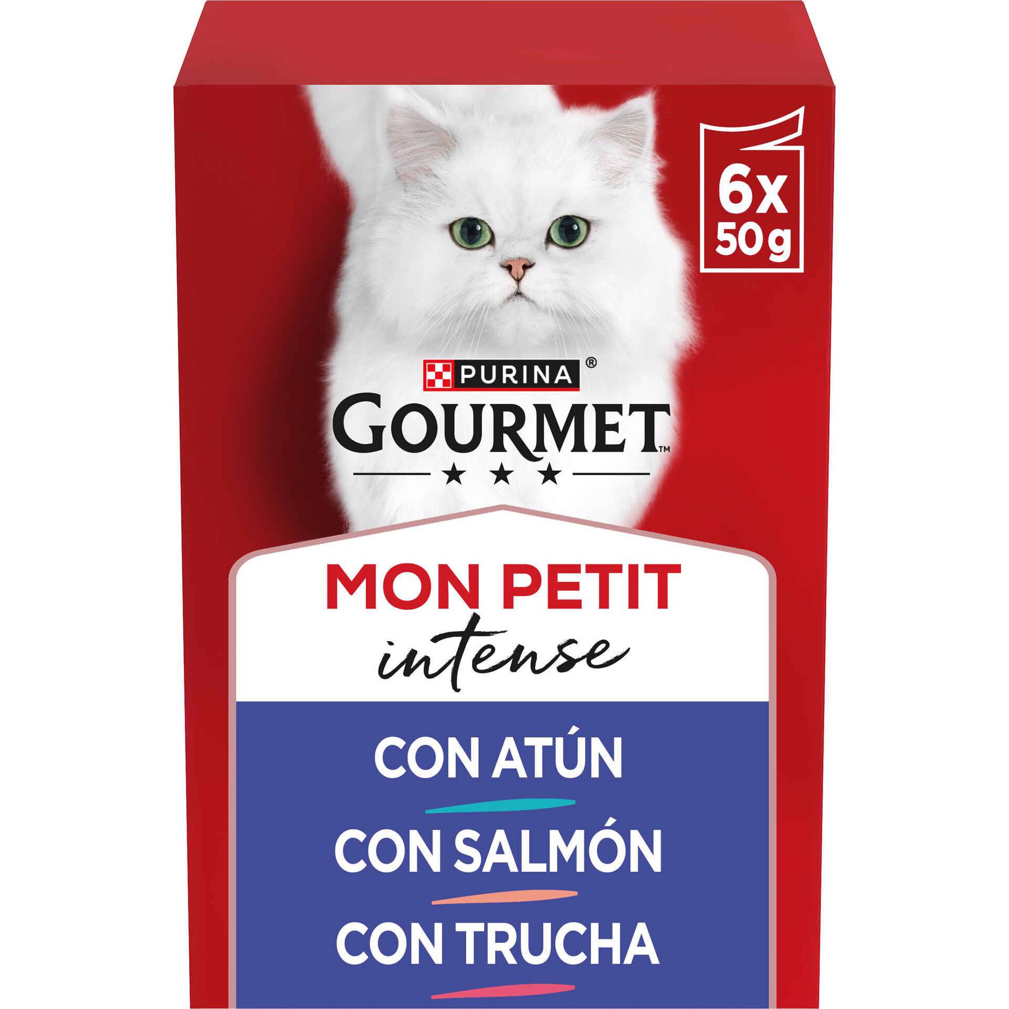 Purina Gourmet Mon Petit Comida Húmida Peixe para Gato Adulto 6x50 g