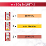 Purina Gourmet Mon Petit Comida Húmida Gato Adulto Aves 6x50 g
