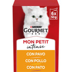 Purina Gourmet Mon Petit Comida Húmida Gato Adulto Aves 6x50 g