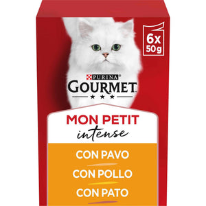Purina Gourmet Mon Petit Comida Húmida Gato Adulto Aves 6x50 g