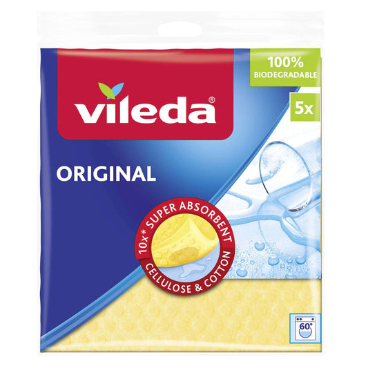 Vileda Pano Esponja Biodegradável 5 un