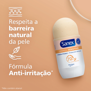Sanex Dermo+ Sensitive Roll-On 72H 50 ml