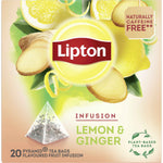 Infusão de Limão e Gengibre Lipton 40 g 20 un