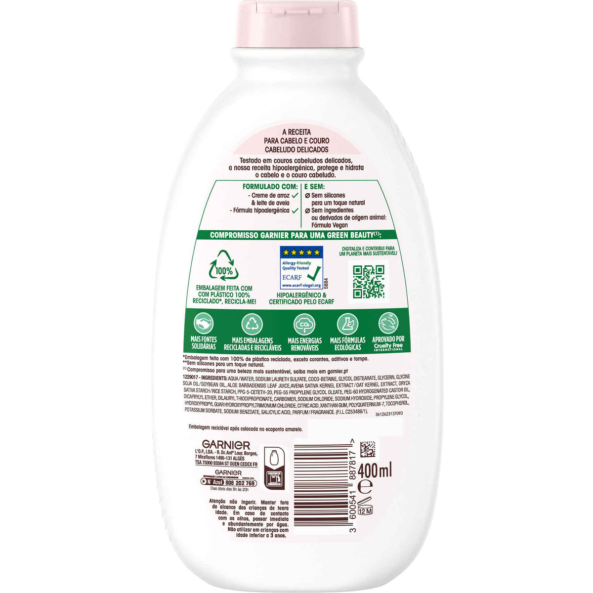 Garnier Ultra Suave Delicadeza de Aveia 400 ml