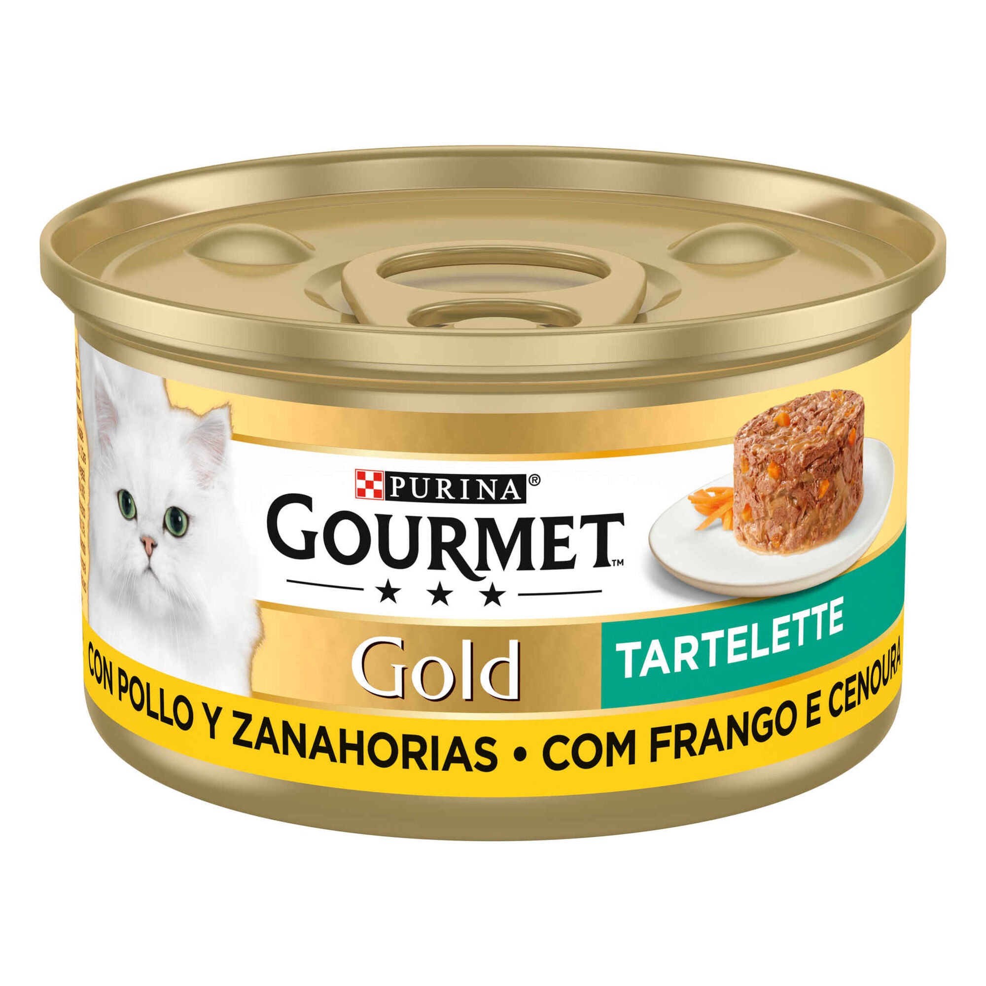 Purina Gourmet Gold Tartelette Frango e Cenouras Gato Adulto 85 g