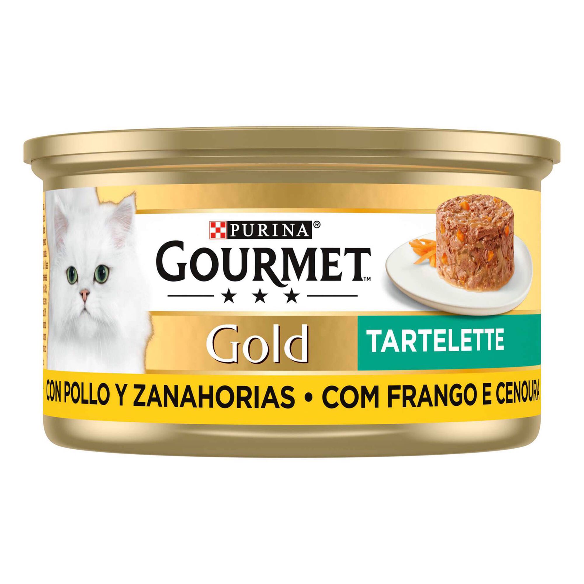 Purina Gourmet Gold Tartelette Frango e Cenouras Gato Adulto 85 g