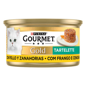 Purina Gourmet Gold Tartelette Frango e Cenouras Gato Adulto 85 g