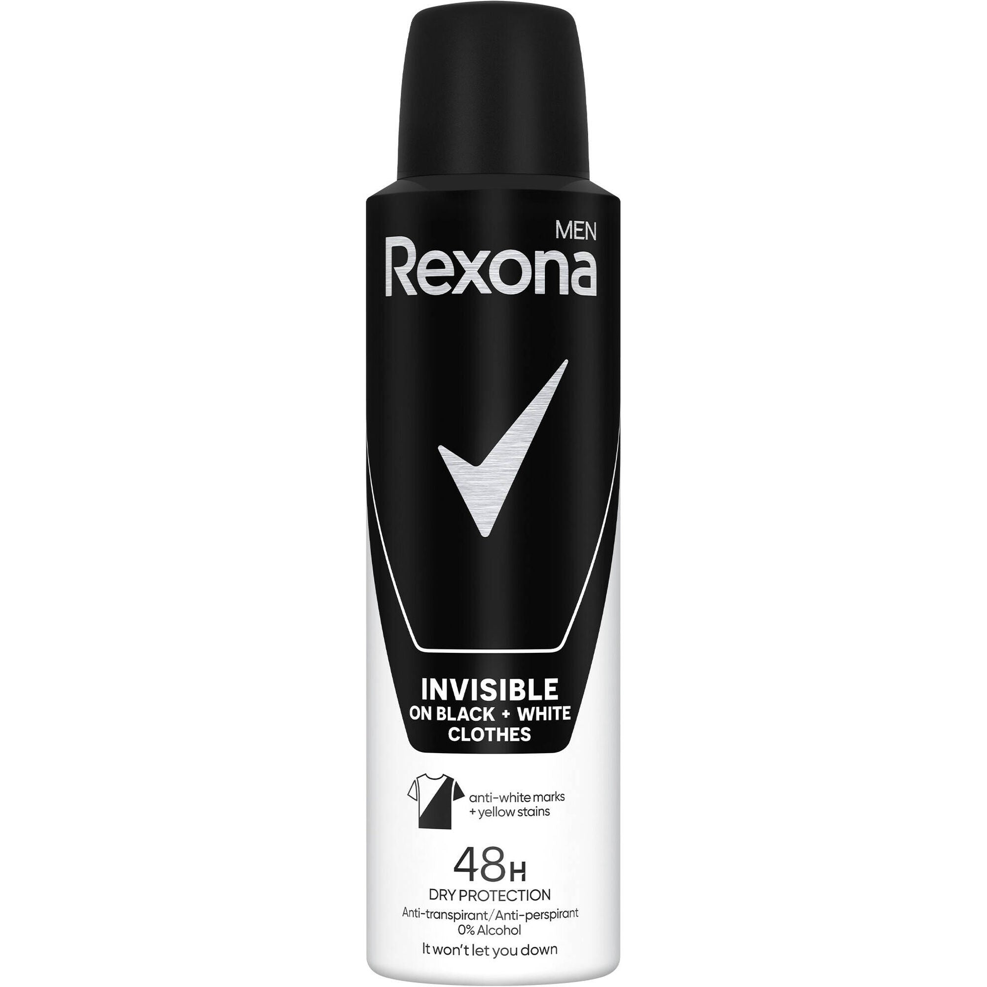 Desodorizante Spray Rexona Men Invisible Black & White 87 g 150 ml