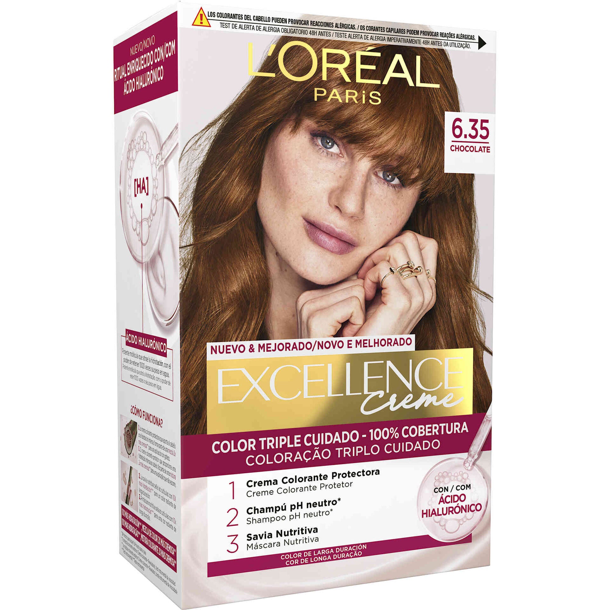 L'Oréal Paris Excellence Creme 6.35 Castanho Chocolate 1 un