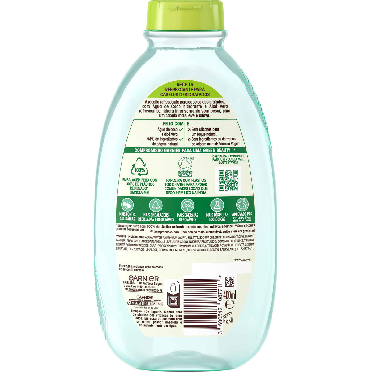 Garnier Ultra Suave Água de Coco e Aloe Vera 400 ml