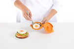 HKH Escalfador de Huevos de Silicona y Acero Inoxidable - Naranja