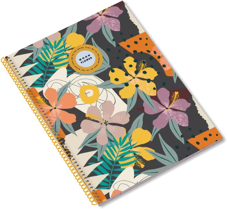 Ambar Caderno Espiral A4 80f 70g Teen Moonflower Quadriculado