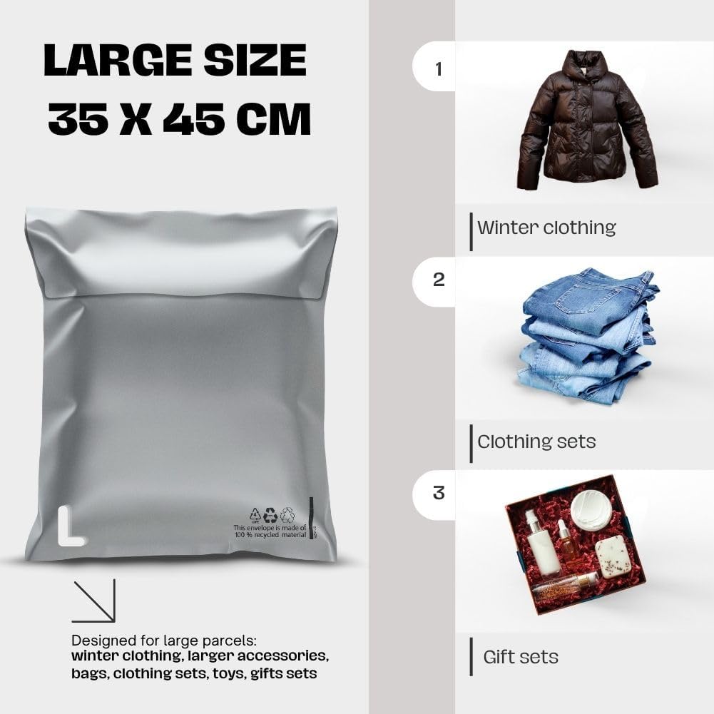 HKH Set de 30 sobres para envíos en tamaños estándar S-10 I M-10 I L-10