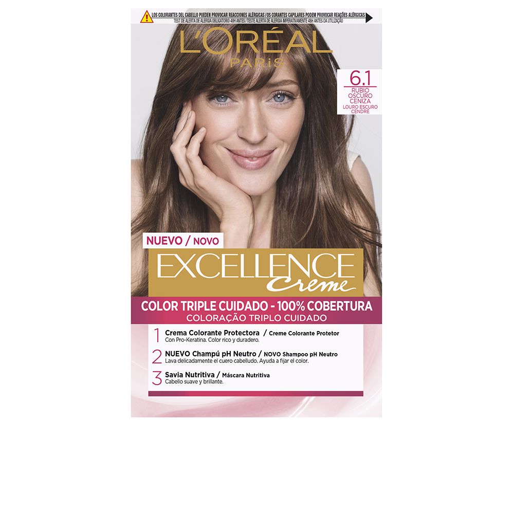 L'Oréal Paris Excellence tintura creme #6.1-loiro cinza escuro 192 ml